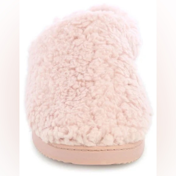 NWT Dearfoams Womens Faux Wool Memory Foam Slippers Size L 9-10 - Picture 4 of 12